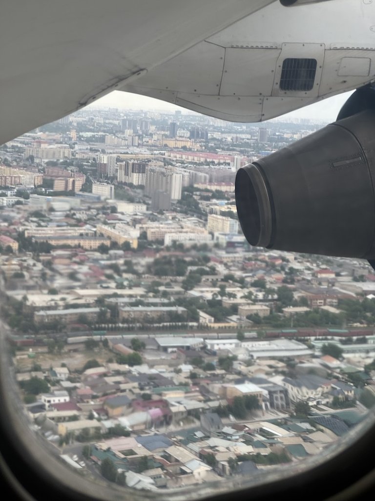 Landing into Bishkek