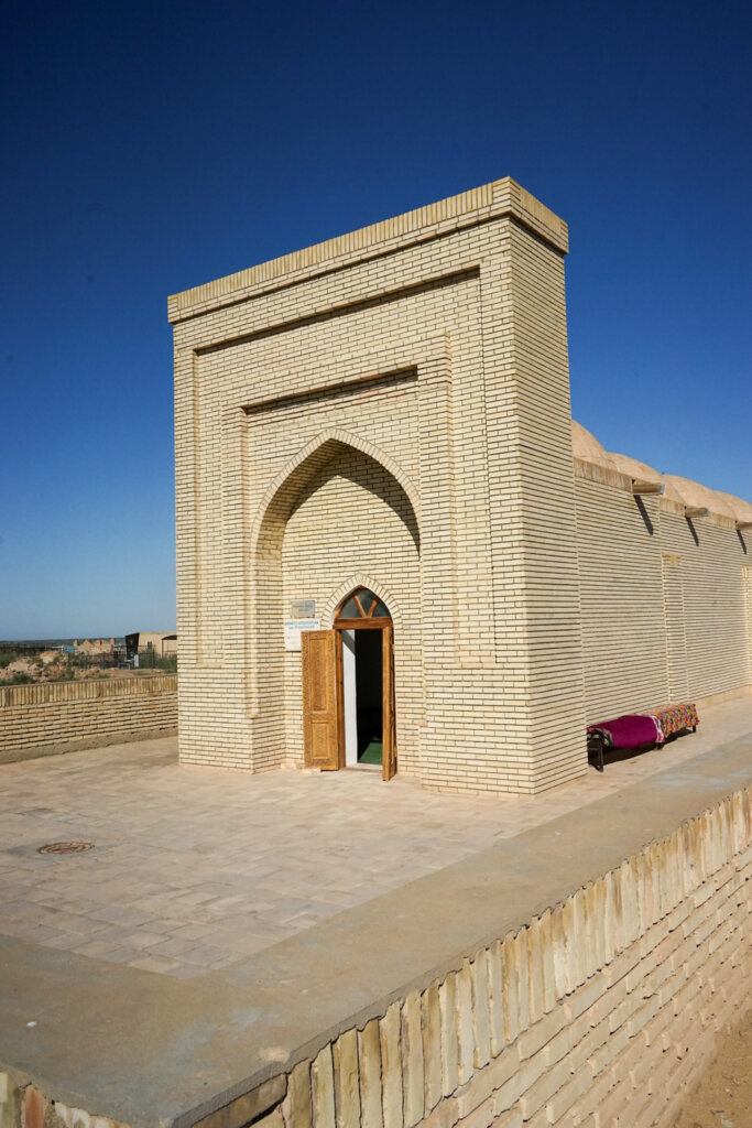 Mausoleum with a large tomb inside