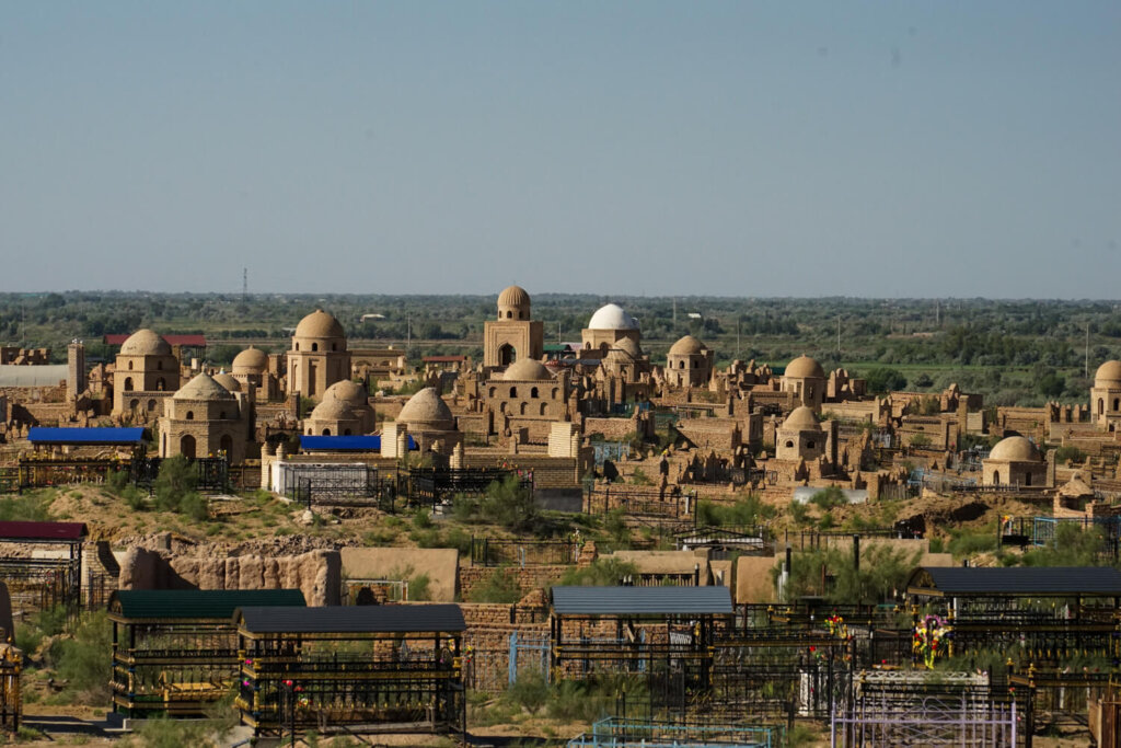 View of the necropolis sites
