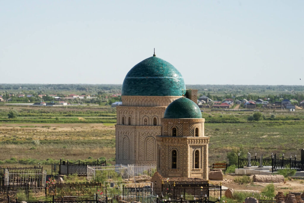 Necropolis near Nukus Uzbekistan in Karakalpakstan