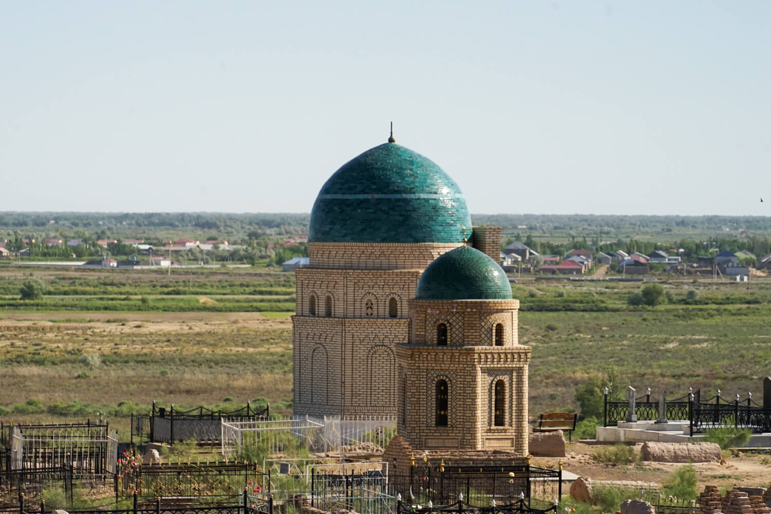 Necropolis near Nukus Uzbekistan in Karakalpakstan