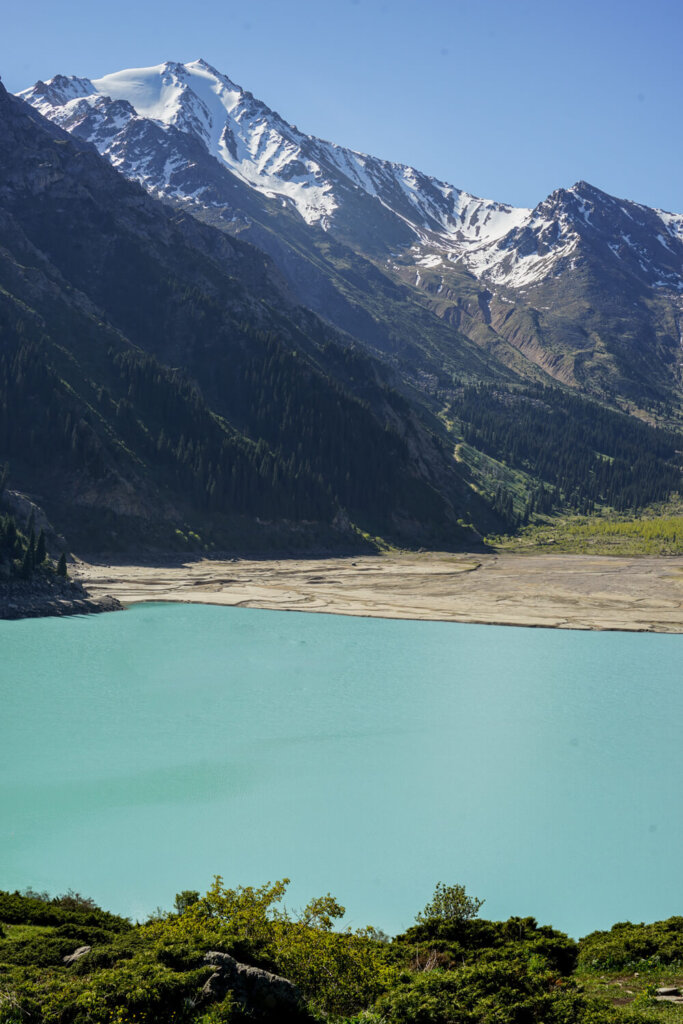 Colors of Big Almaty Lake in May