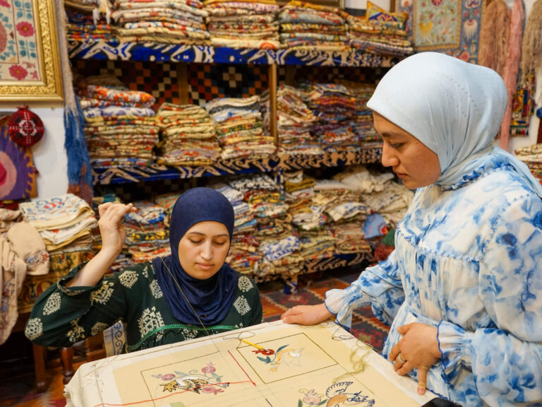 Suzani Embroidery Class in Bukhara: My Experience & Thoughts