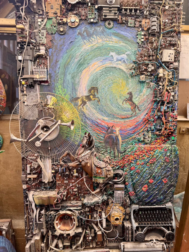 The cluttered and chaotic genius of Alexey's art