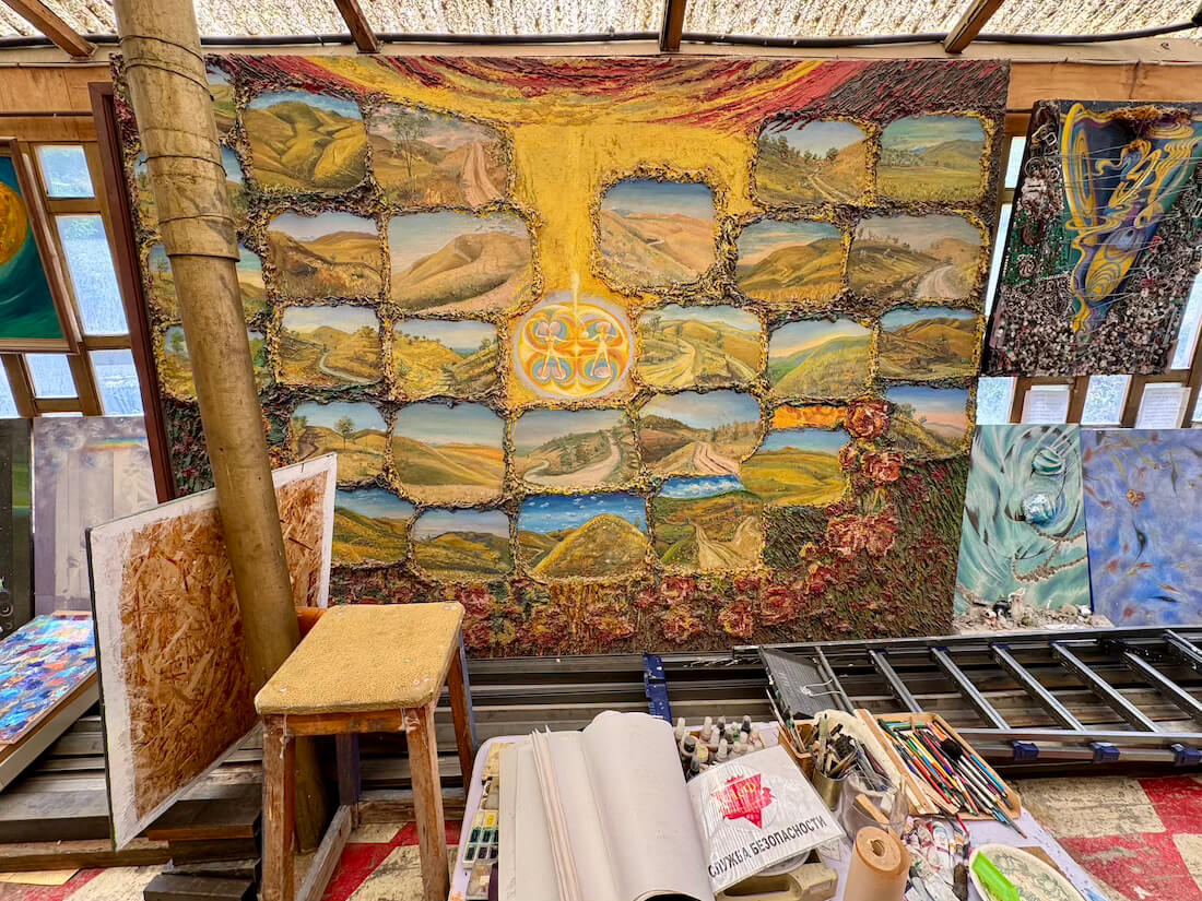 One of the grander and most unique pieces of art in the collection
