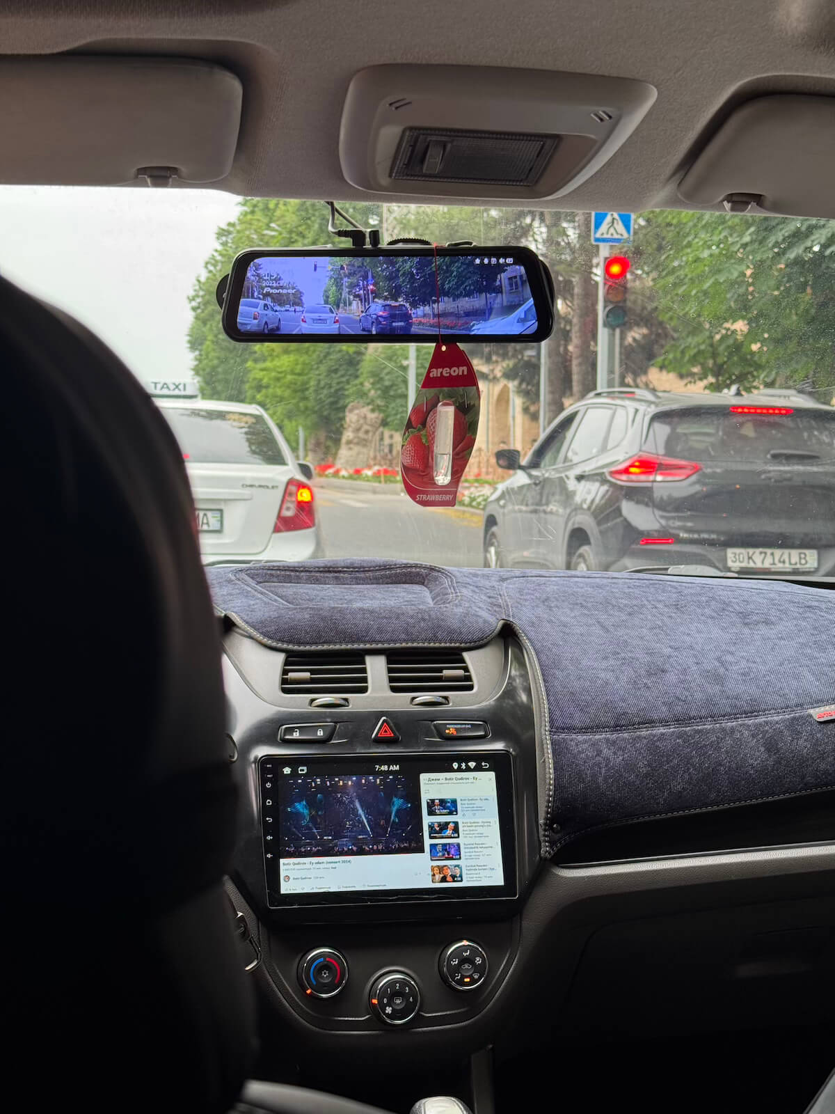 Driver, distracted, watching music videos