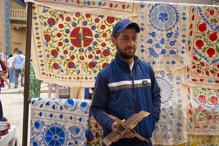 Wood Carving Class in Khiva: Crafting in the Minaret’s Shadow