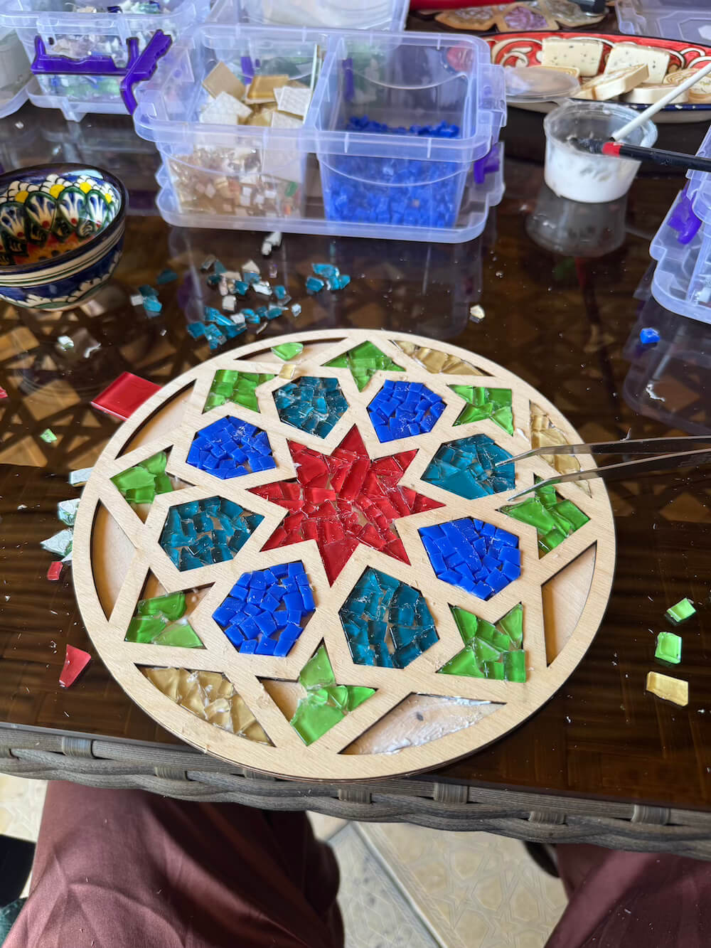 The mosaic masterpiece slowly coming together