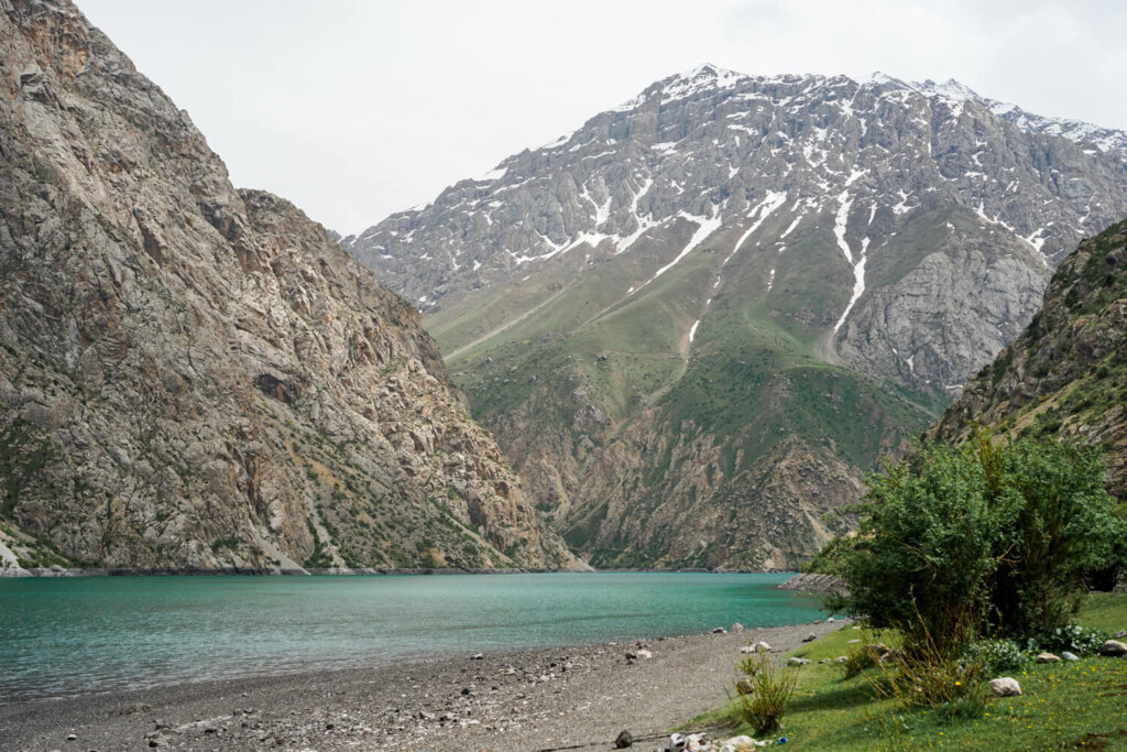 The highest altitude lake in the Tajikistan 7 Lakes complex in the Tian Shan mountains